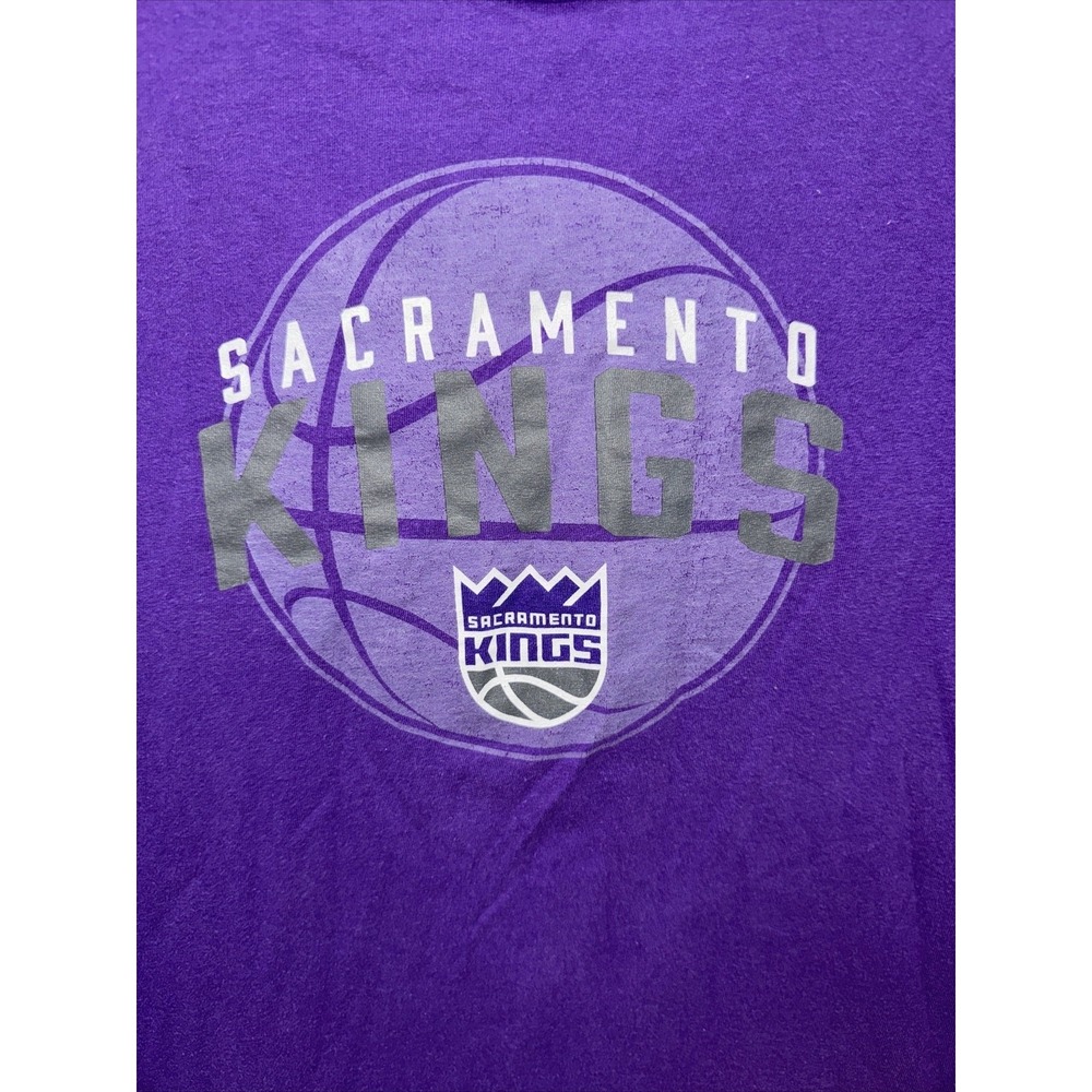 NBA Shirt Youth Size XL Purple Short Sleeve Sacramento Kings T Shirt - Picture 2 of 4